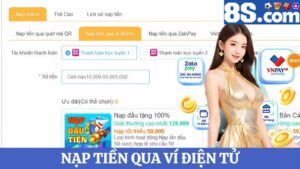 nạp tiền 8S ví điện tử